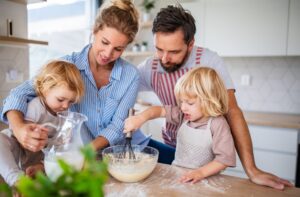 família cozinhar interdomicilio